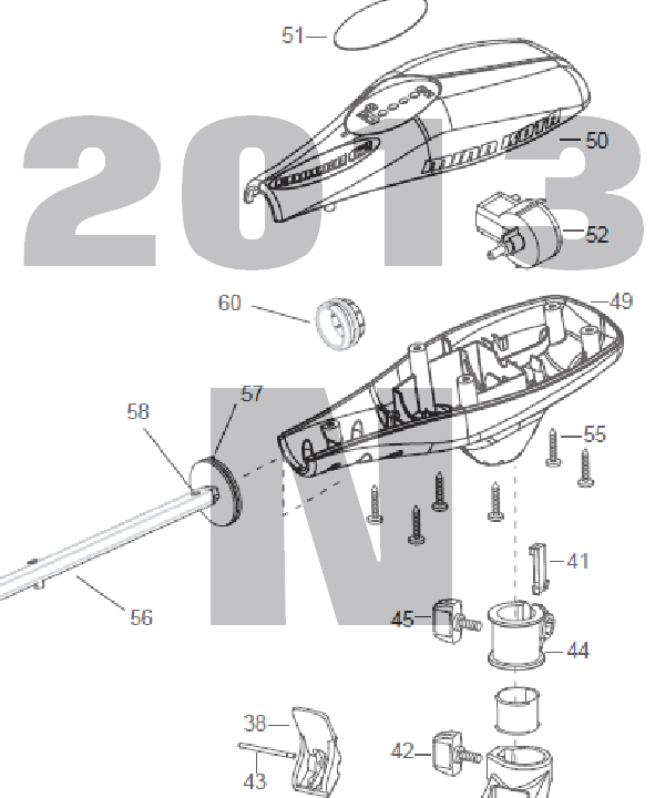 Endura C2 45 - 45lbs 12V 42A 36" Parts 2013 (N)