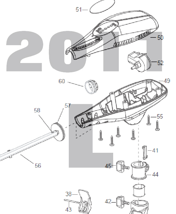 Endura C2 45 - 45lbs 12V 42A 36" Parts 2011 (L)