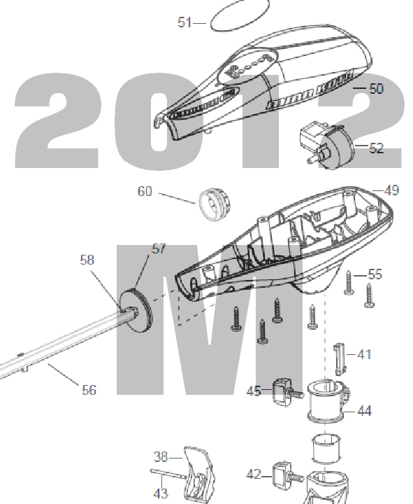 Endura C2 45 - 45lbs 12V 42A 36" Parts 2012 (M)