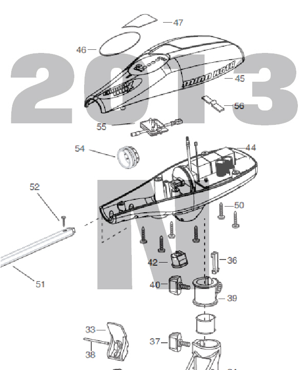 Endura Max 40 - 40lbs 12V 42A 36" Parts 2013 (N)